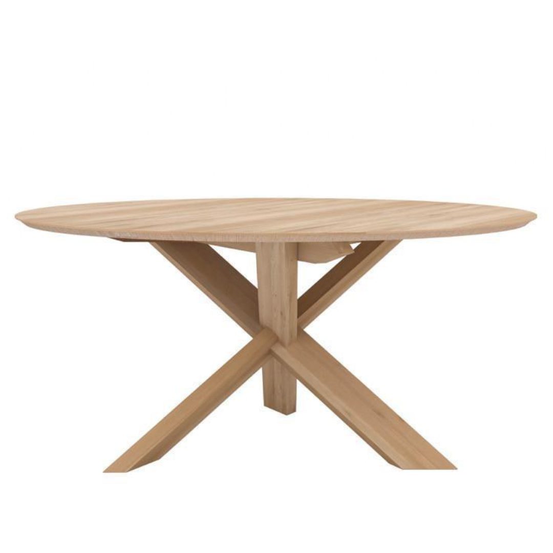 Oak Circle DT round table outdoor furniture darwin