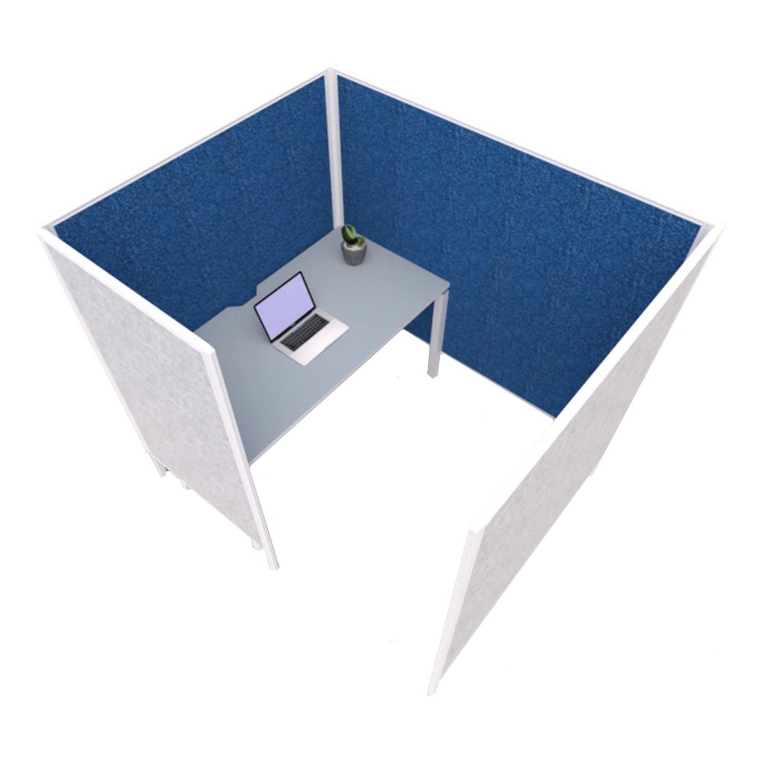 Podz 1 desk computer with divider wall commercial office furniture